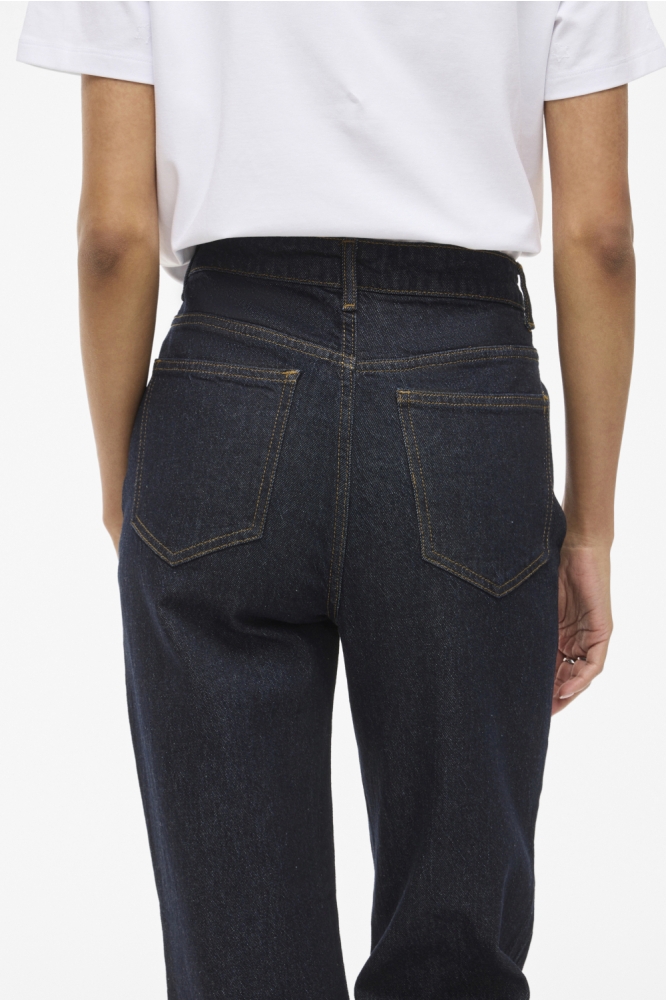 VIKELLY JAF HW STRAIGHT JEANS-NOOS 14084730 Dark Blue Denim/RINSE 237